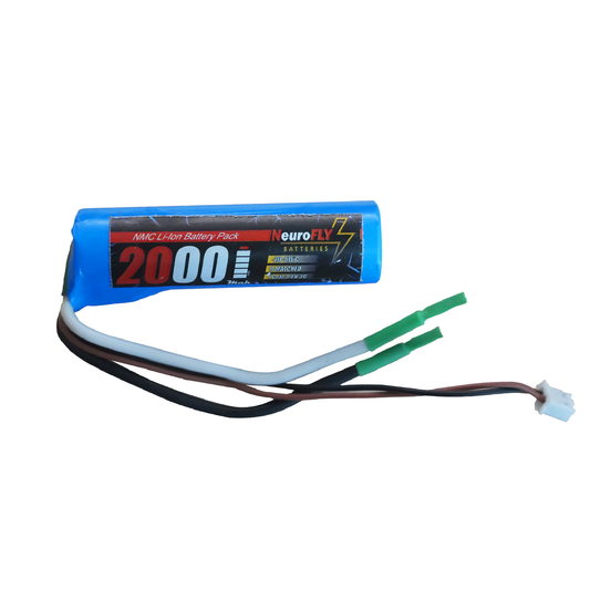 NeuroFLY 3.7V 2000mAh 3C 1S1P Li-Ion Rechargeable Battery Pack - RS10349