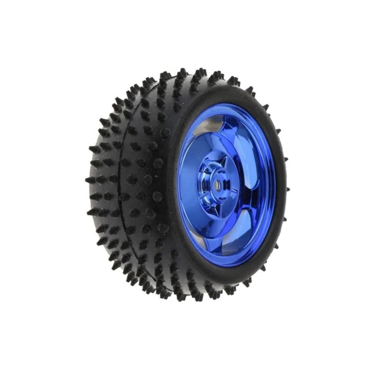 85mm Robot Smart Car Wheel 38mm Width Blue With Coupler - RS1971