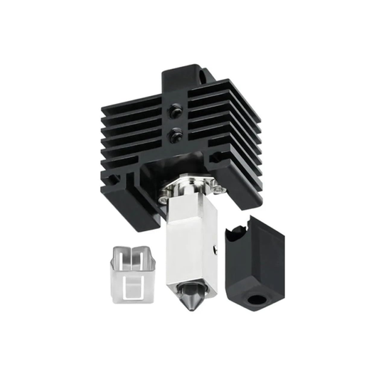 0.4mm Hardened Steel Hotend With Removable Nozzle Tip and Aluminum Heatsink For Bambu Lab P1S P1P X1 X1C X1E - RS10052