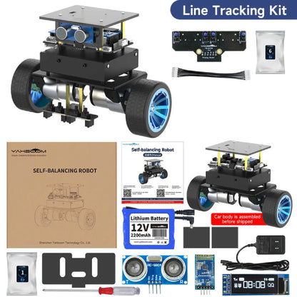 STM32 Self-Balancing Robot Car Kit – AI, LiDAR, Ultrasonic, Infrared & App Control (Pre-Assembled Robotics Kit)