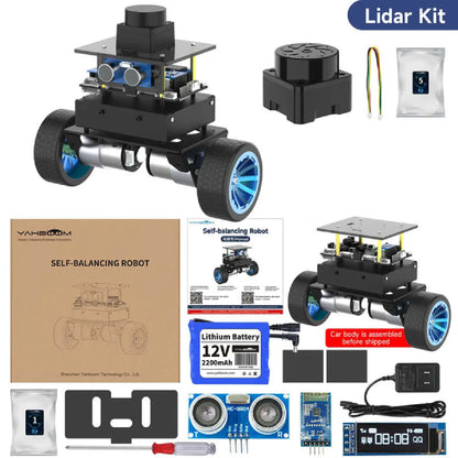 STM32 Self-Balancing Robot Car Kit – AI, LiDAR, Ultrasonic, Infrared & App Control (Pre-Assembled Robotics Kit)