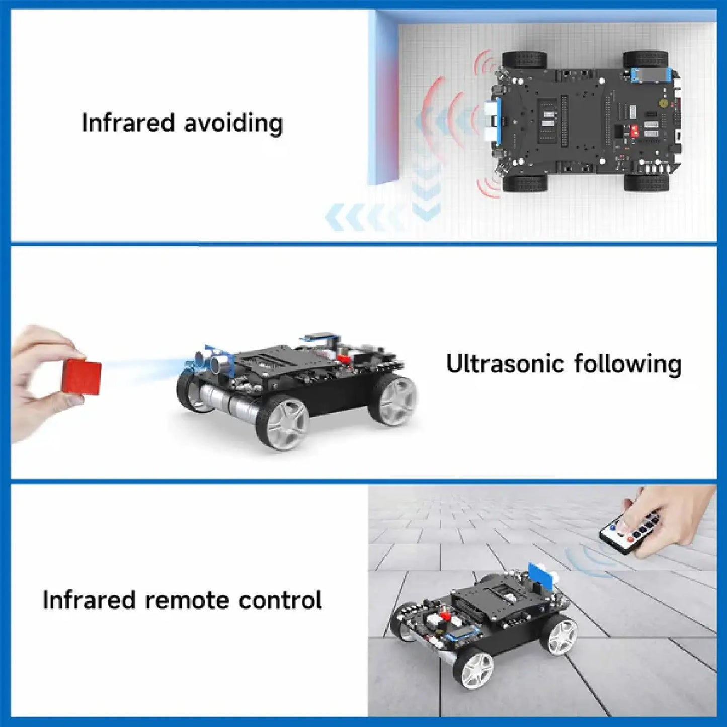 STM32 Smart Car K230 – Multifunctional Robot Kit with OLED & Sensors