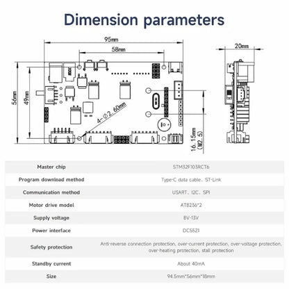 STM32 Driver Expansion & Basic Board for Self-Balancing Robot Car – Yahboom YB-EST01 V2.0