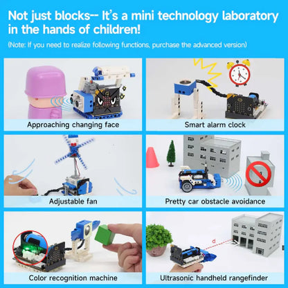 16-in-1 Building:bit Super Kit for BBC Micro:bit V2/V1.5 – STEM Robotics Learning Kit (Standard + Advanced + WiFi Camera)