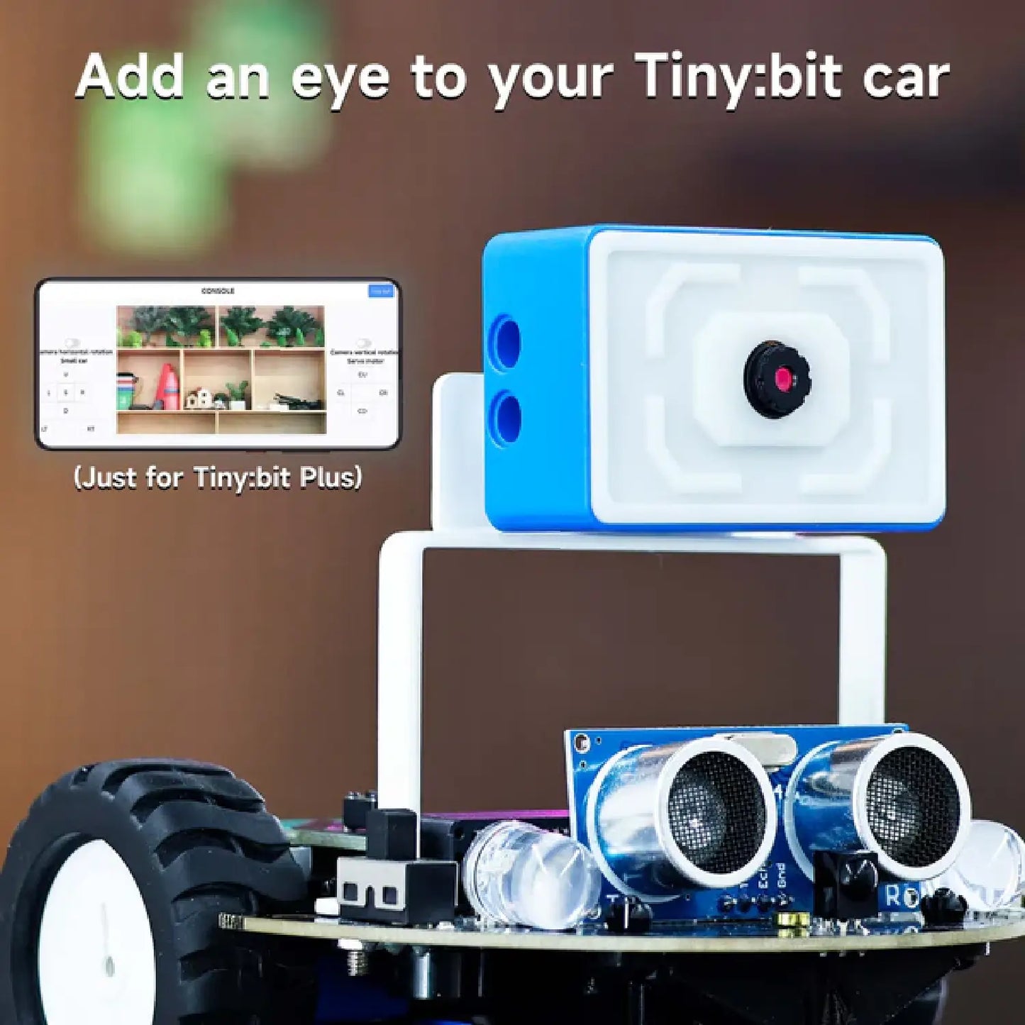 Yahboom Tiny:bit / Tiny:bit Plus Smart Car Kit for BBC Micro:bit V2/V1.5 – STEM Robotics Education Car