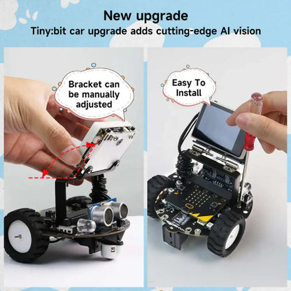 Tiny:bit Pro AI Visual Robot Car – Standard & Expansion Kit (With/Without BBC Micro:bit)