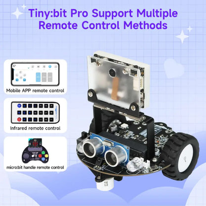 Tiny:bit Pro AI Visual Robot Car – Standard & Expansion Kit (With/Without BBC Micro:bit)