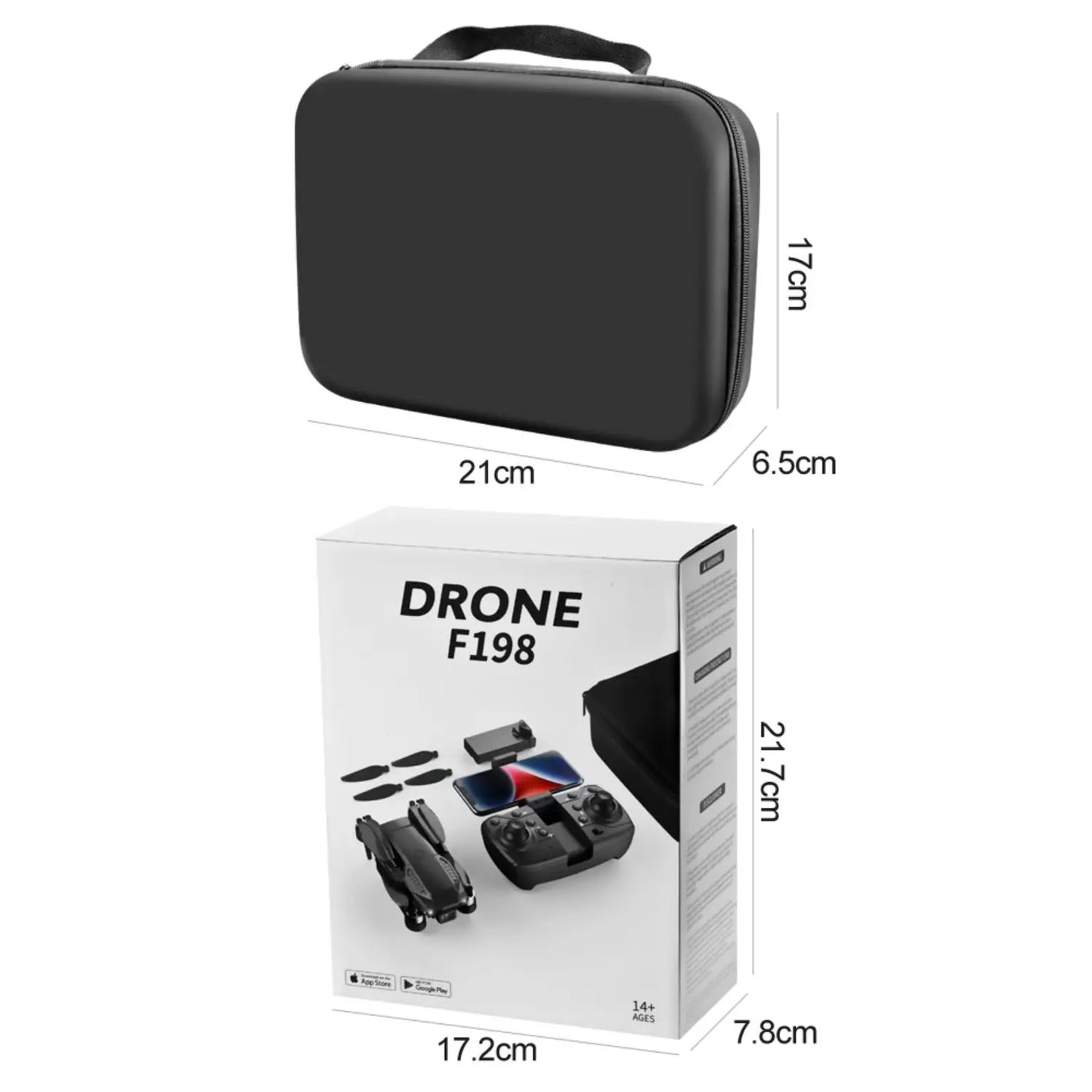 F198 Drone – Dual Camera Brushless Quadcopter with Optical Flow - RS8695