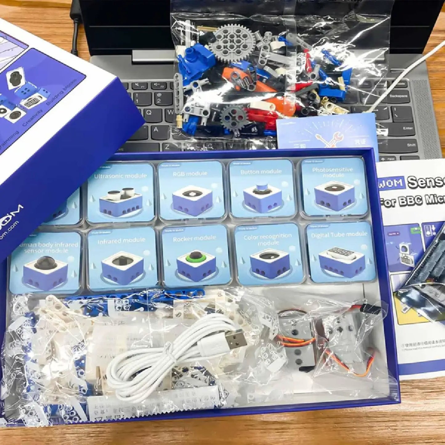 Yahboom World of Module Programmable Sensor Kit for Micro:bit V2.0 (With/Without Micro:bit)