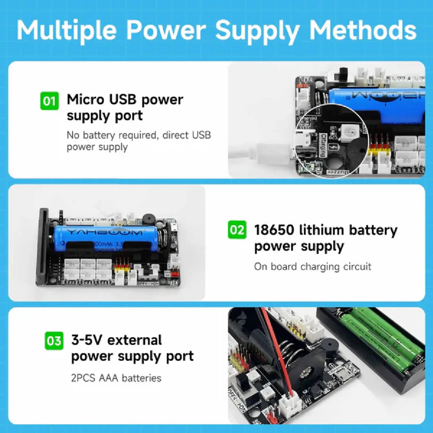 Super:bit Expansion Board for BBC Micro:bit (Board + Kits Options)