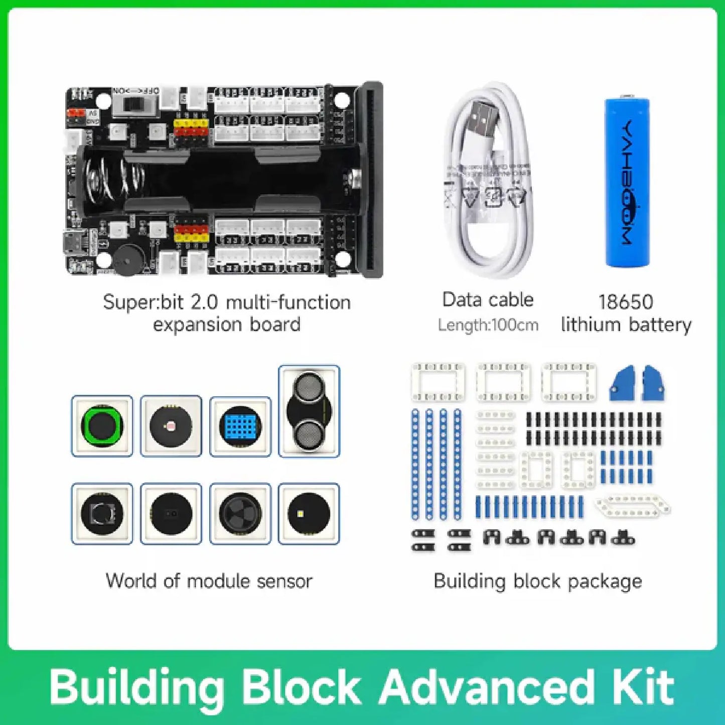 Super:bit Expansion Board for BBC Micro:bit (Board + Kits Options)