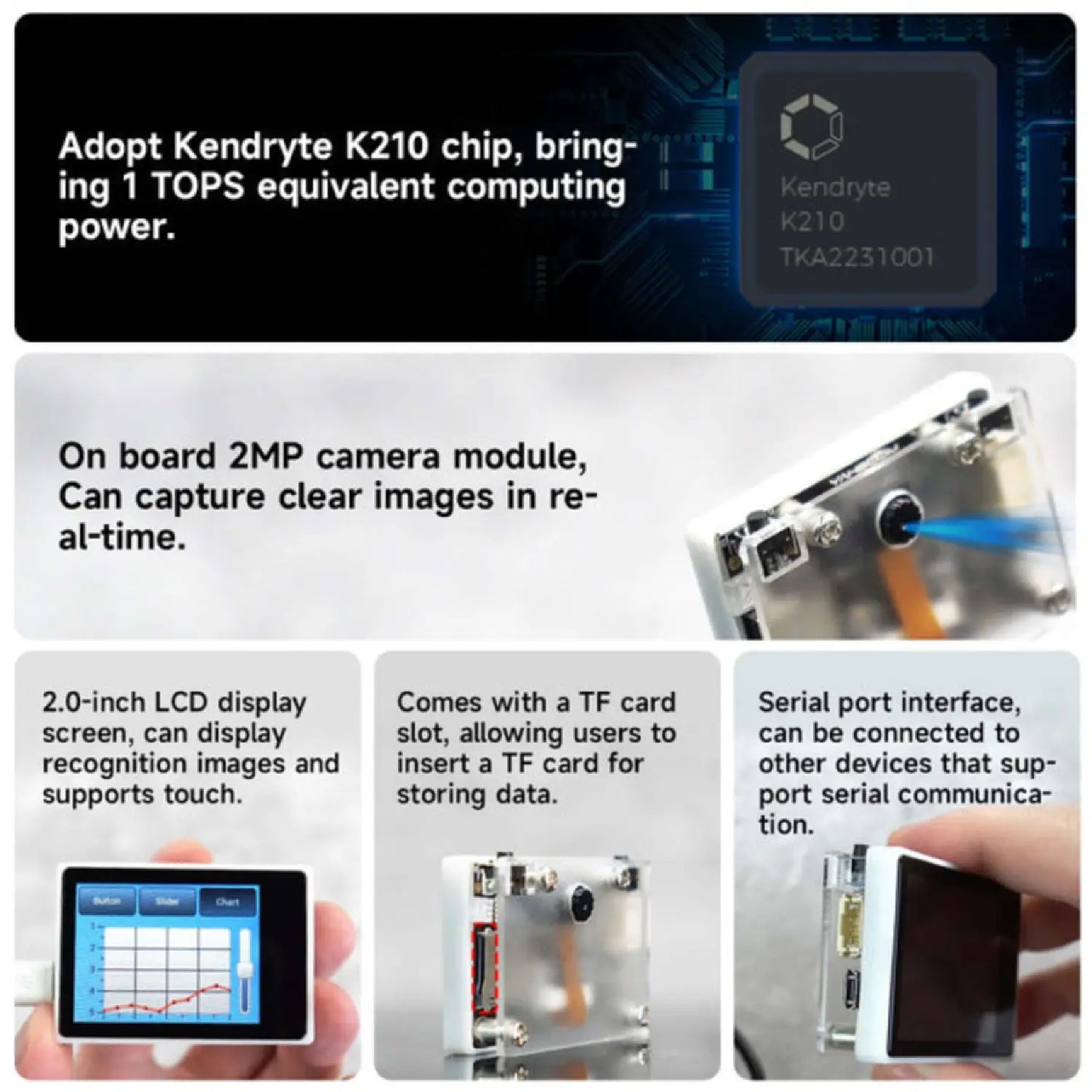 Yahboom K210 Visual Recognition Module – AI Camera & Robotics Vision Kit