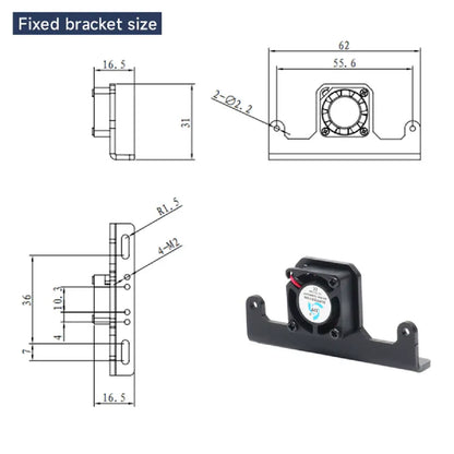 Yahboom K230 Module Brackets Collection – Fixed, Angle Adjustable & Heightened Brackets for Robotics