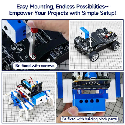 ESP32 WiFi Camera Module – AI Vision Kit with Fixed Bracket & 2DOF PTZ