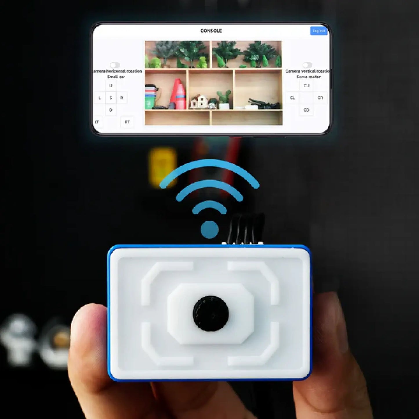 ESP32 WiFi Camera Module – AI Vision Kit with Fixed Bracket & 2DOF PTZ
