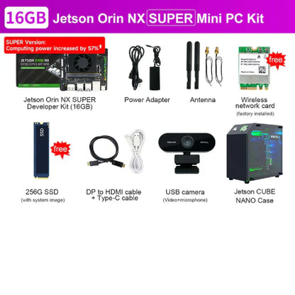 Yahboom Jetson Orin NX SUPER Developer Kit 8GB/16GB RAM (117TOPS/157TOPS)