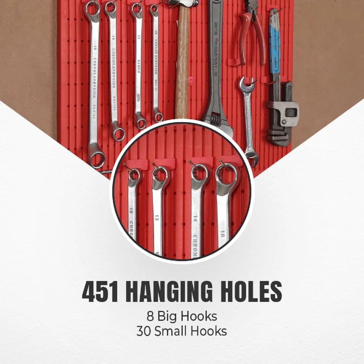 Pegboard Wall Mount for Garage, Office, Workshop, Factory, Kitchen, Shop & Home DIY Organization - RS8845