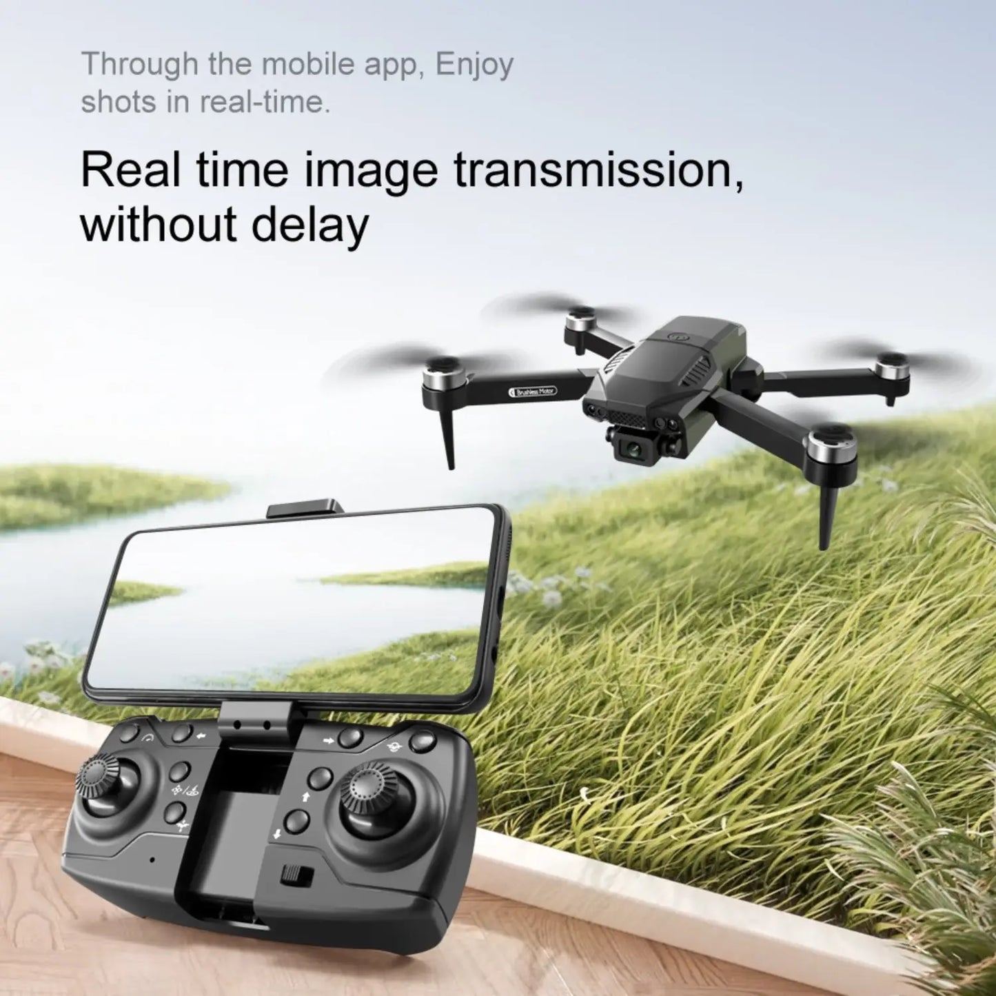 F198 Drone – Dual Camera Brushless Quadcopter with Optical Flow - RS8695