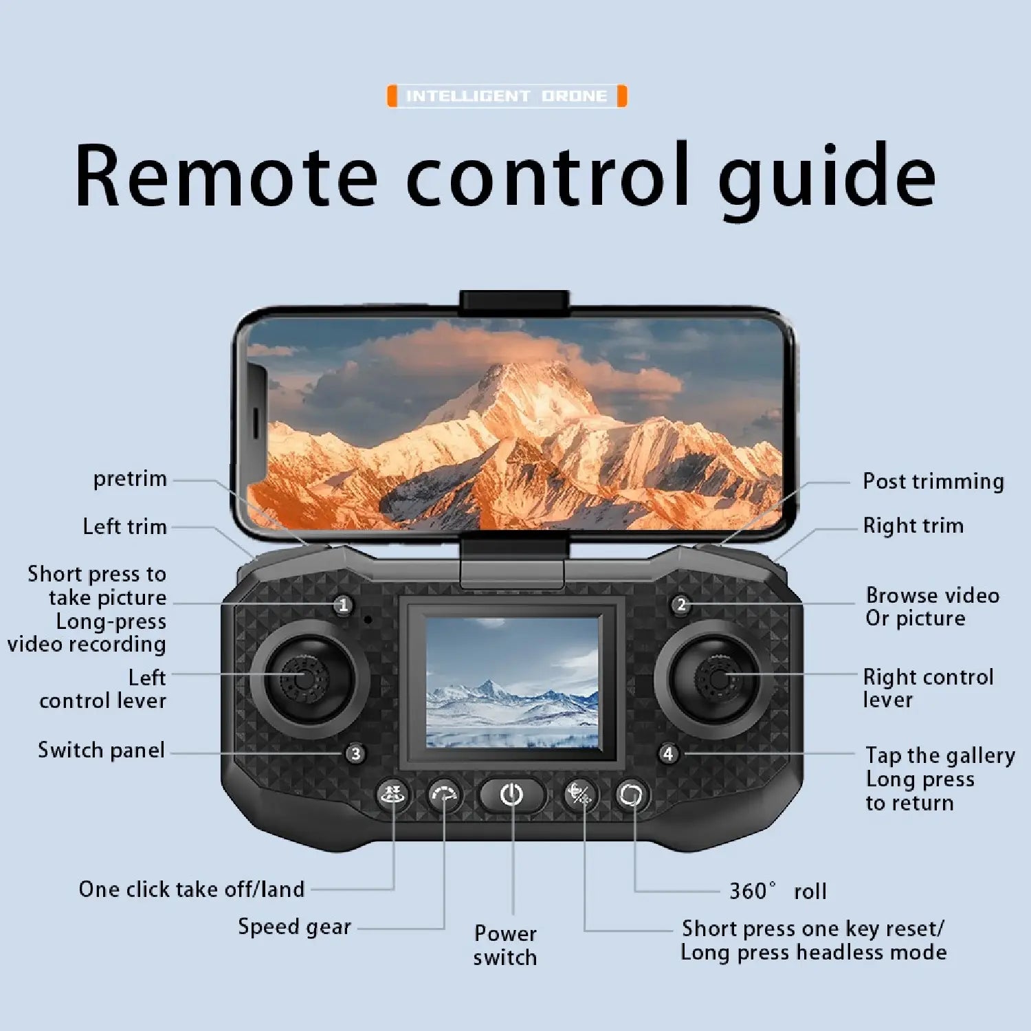 F205 Drone – 4K HD Camera, Brushless Motor, 25min Flight Time - RS8708