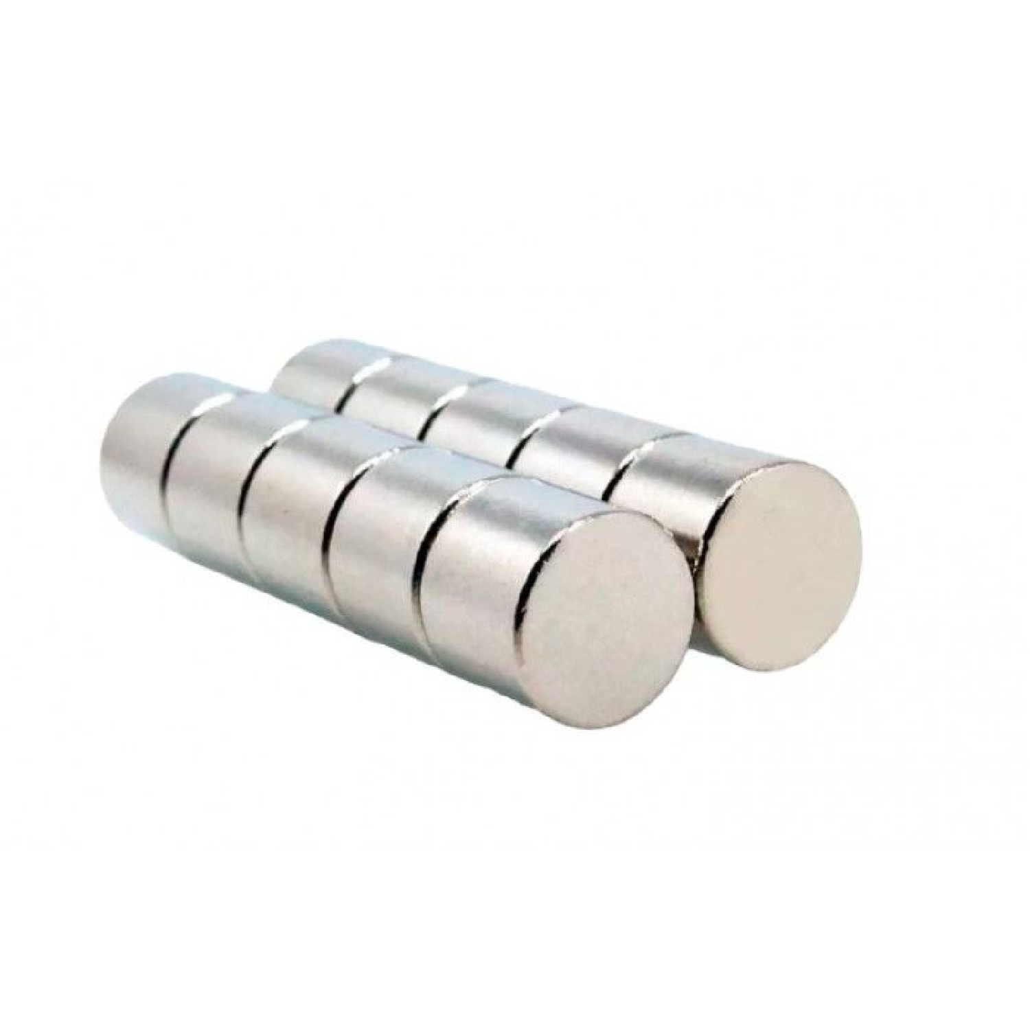 10mm x 12mm Silver Neodymium Magnet 