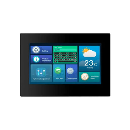 DWIN DMG80480C070_15WTR HMI LCD Display WIth Protective Shell 7.0" 800x480 Commercial Grade LCD With RS232/RS485 Interface