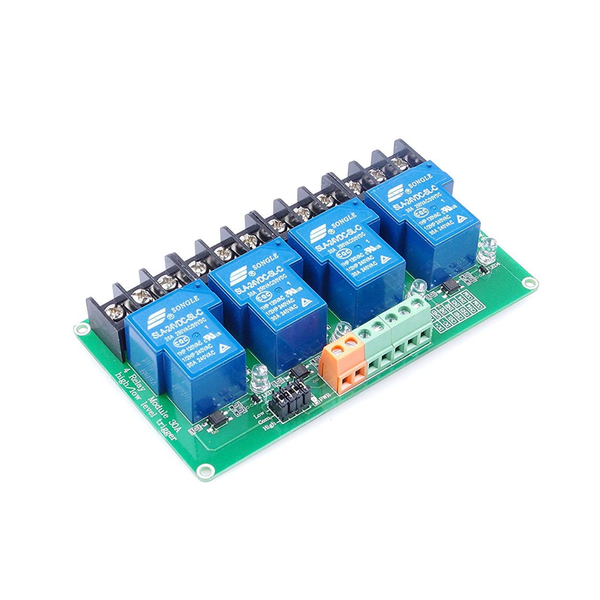 4 Channel DC 5V/12V/24V Relay Module High/Low Trigger – REES52