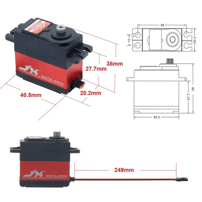 JX Servo PDI-6215MG Coreless Digital Servo 15KG High-Torque Metal Gear Servo For RC Vehicles