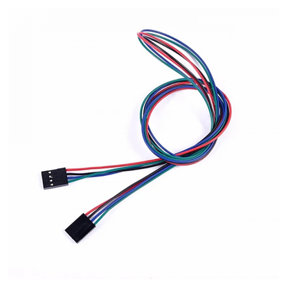 70CM 4 Pin Female to Female Dupont Jumper Wire Flexible & Durable 4 Pin Dupont Cable For Connecting 3D Printer Parts, Pack Of 2 - RS4398