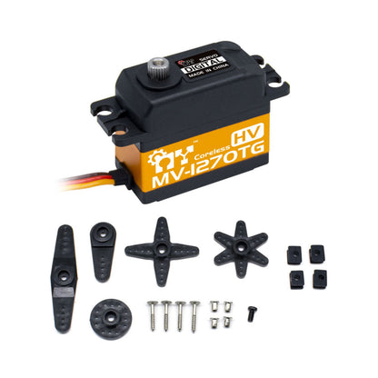 My Servo MV-1270TG High-Voltage Digital Servo 7.4V 1270TG HV Programmable Metal Gear Motor For RC Aircraft and Industrial Applications