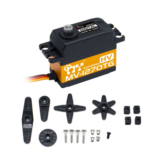 My Servo MV-1270TG High-Voltage Digital Servo 7.4V 1270TG HV Programmable Metal Gear Motor For RC Aircraft and Industrial Applications