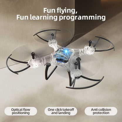 S1 Scratch UAV Drone – Mini Transparent Quadcopter with 6-Axis Gyro & USB Charging - RS7737