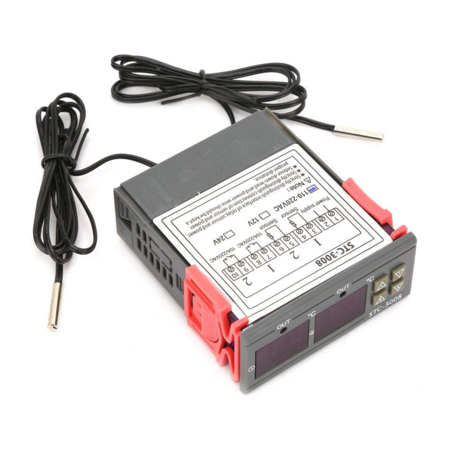  STC-3008 AC 110-220V Thermostat Controller With Dual Display