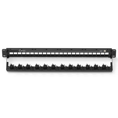 1U 24-Port UTP Patch Panel With Back Bar