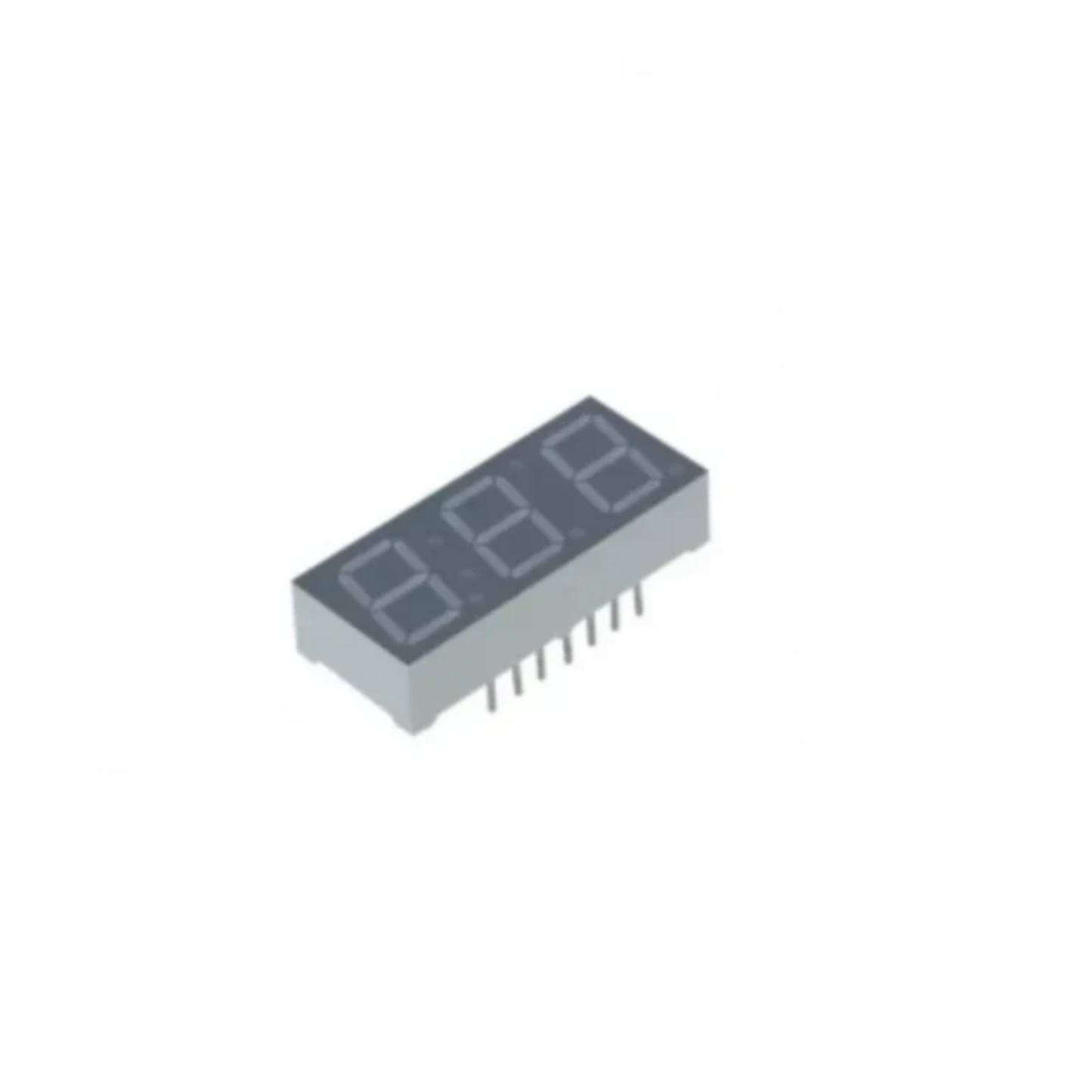 Acrylic 3 Digit 7 Segment LED Display 0.56 Inch Yellow Numeric Display For DIY Electronics, Counters & Timers - RS7664