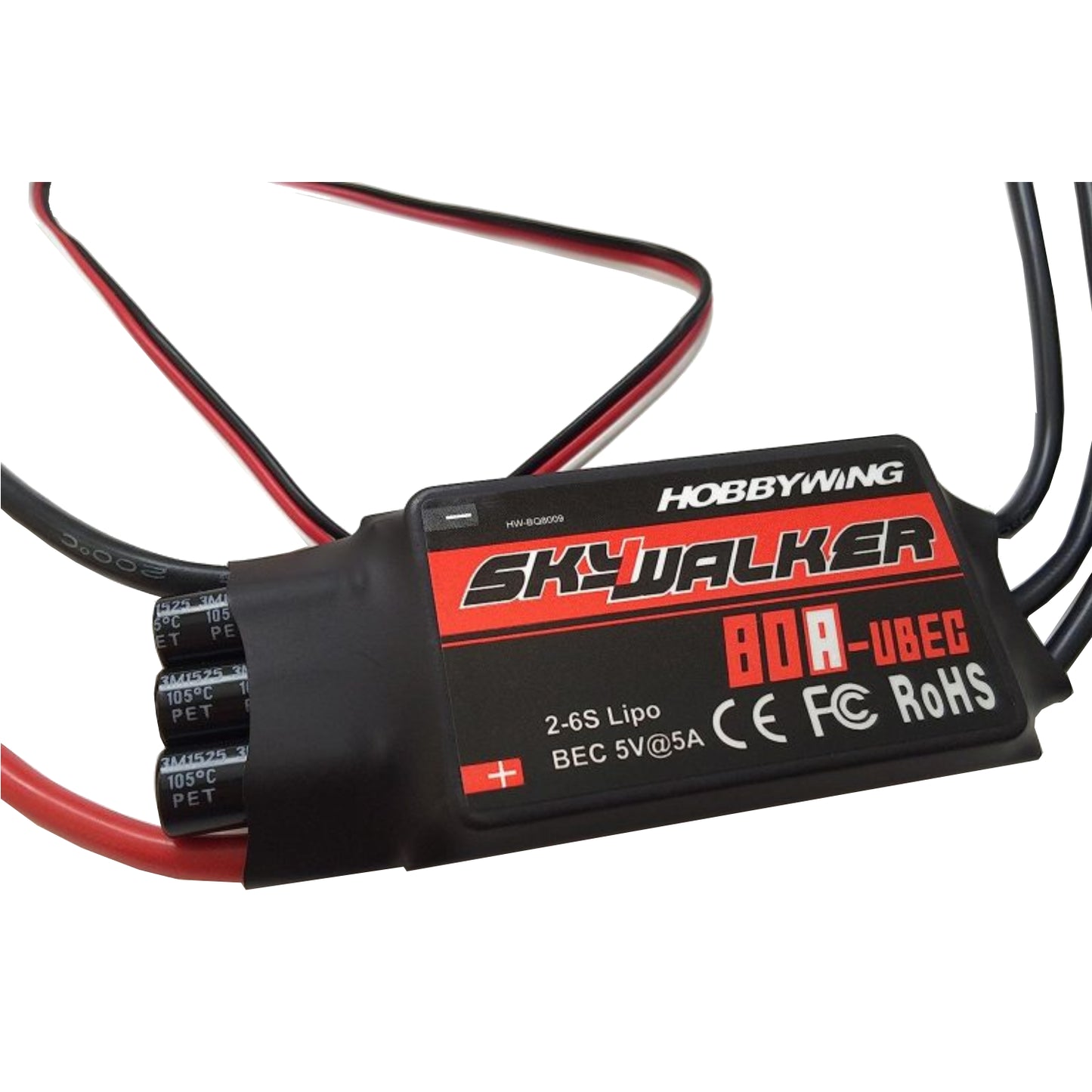 Hobbywing Skywalker 80A ESC with UBEC Heavy-Duty RC Speed Controller For Airplanes, Helis & Multirotors - RS5980