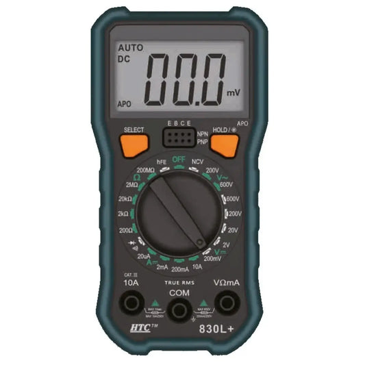 HTC 830L+ Handheld Digital Multimeter with DC/AC Voltage & Diode Test - RS7718