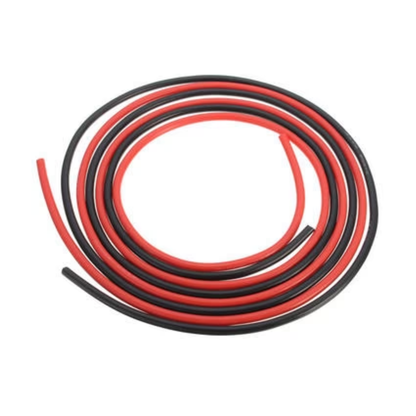12AWG High-Temperature Ultra-Flexible Silicone Wire (1m Red + 1m Black) for Robotics & Electronics - RS3894
