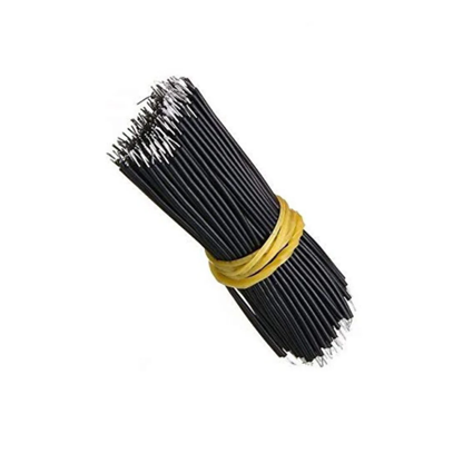 Motherboard PCB Breadboard Jumper Cable 150mm Breadboard Jumper Wire 24AWG For PCB, Arduino, and Motherboard Prototyping - Black Pack of 20 - RS3859