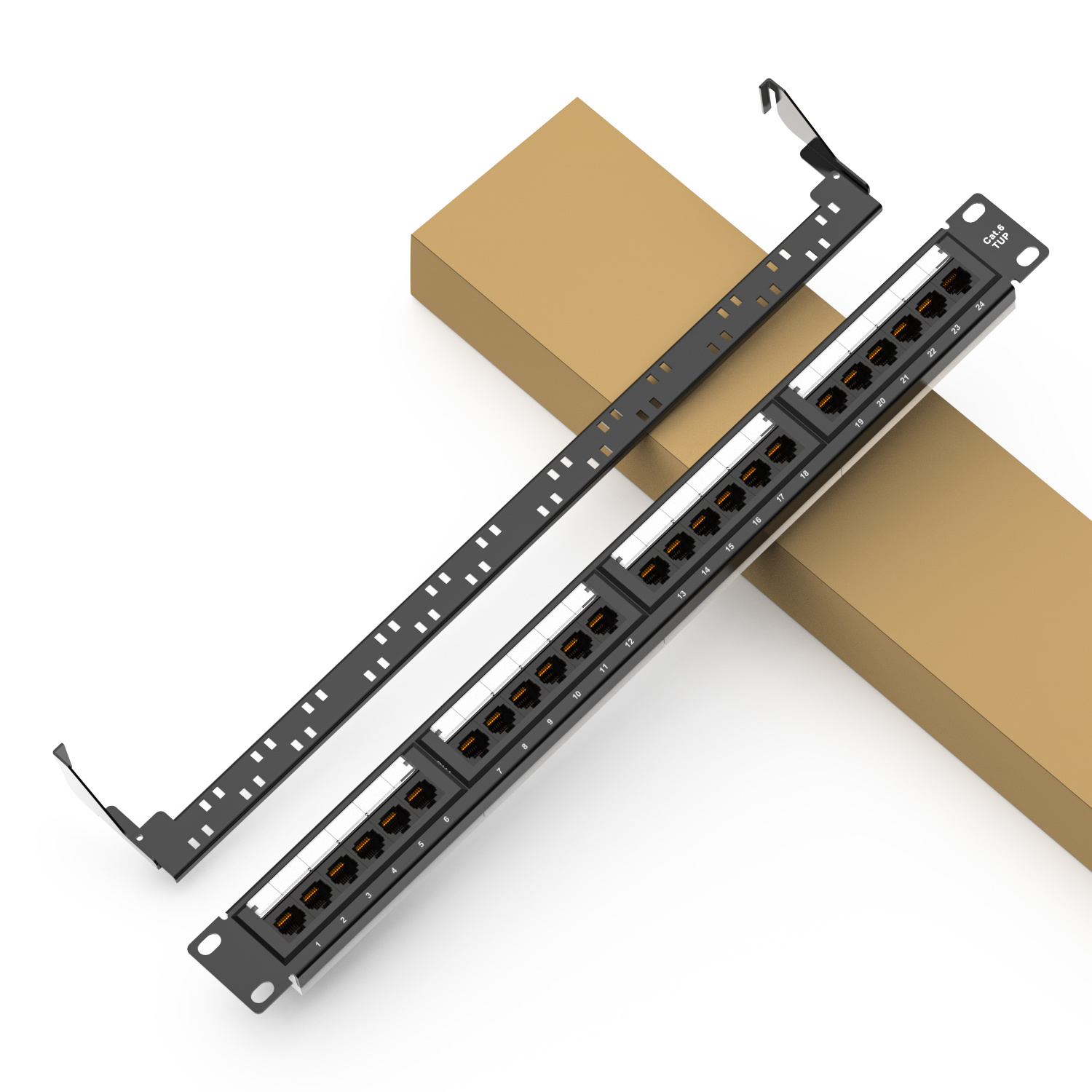 24-Port 1U UTP Patch Panel RJ45 Network Patch Panel – REES52