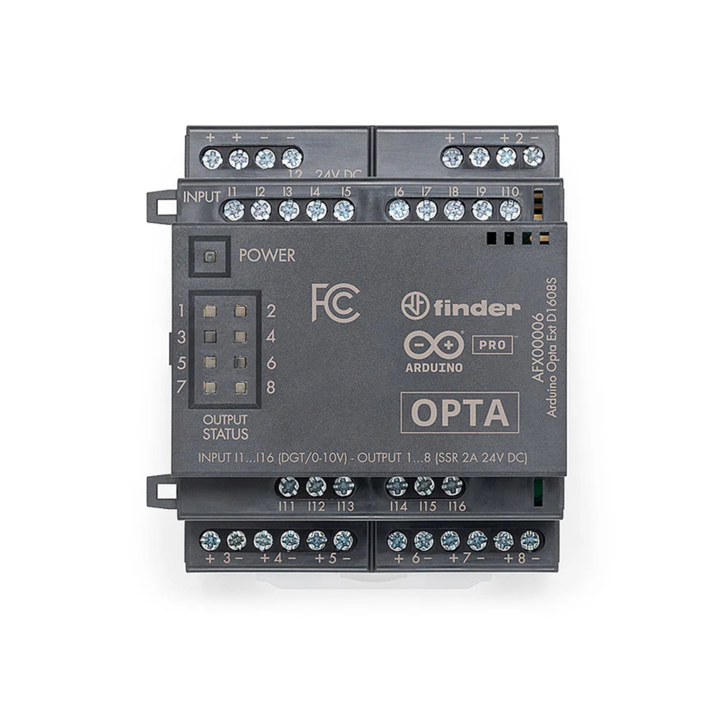 Official Arduino Pro Opta Ext D1608S I/O Expansion Module 16-Input, 8-Relay Expansion For Industrial Automation