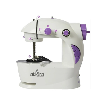 Makes Life Easy Mini Sewing Machine For Home Tailoring Electric Portable Silai Machine Multifunctional Household Sewing Machine For Beginner - RS7726