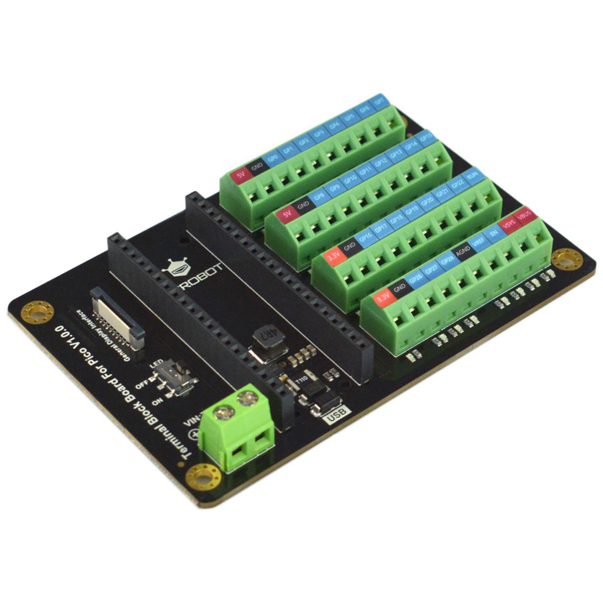 DFRobot Terminal Block Board Raspberry Pi Pico Terminal Block – REES52