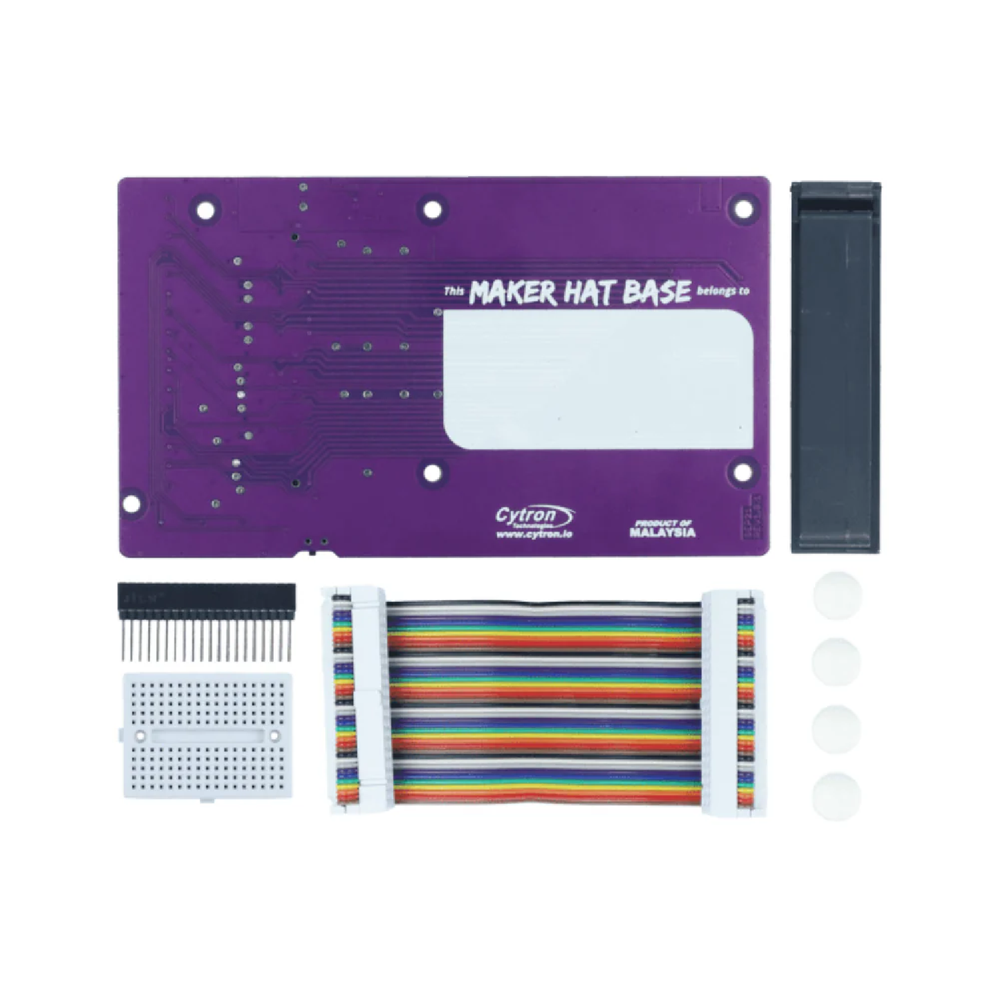 Cytron Maker Hat Base For Raspberry Pi 400 GPIO Expansion Board With Grove Ports For Easy Sensor Integration