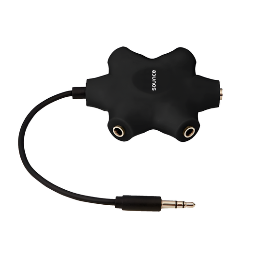 5 - Port 3.5mm Audio Splitter AUX Adapter