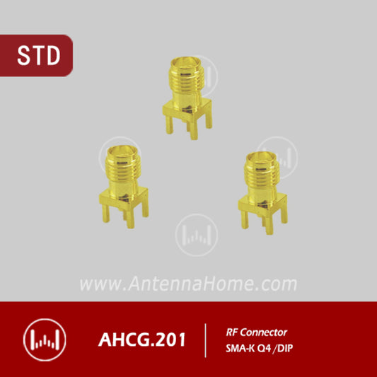 AntennaHome AHCG.201 SMA-K Q4 DIP RF Connector High-Performance SMA-K Connector - RS7360