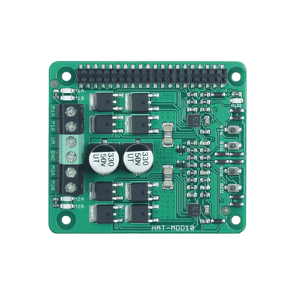 Cytron HAT-MDD10 10A Dual Motor Driver HAT – Raspberry Pi Compatible 6V–24V Robotics & Automation Board