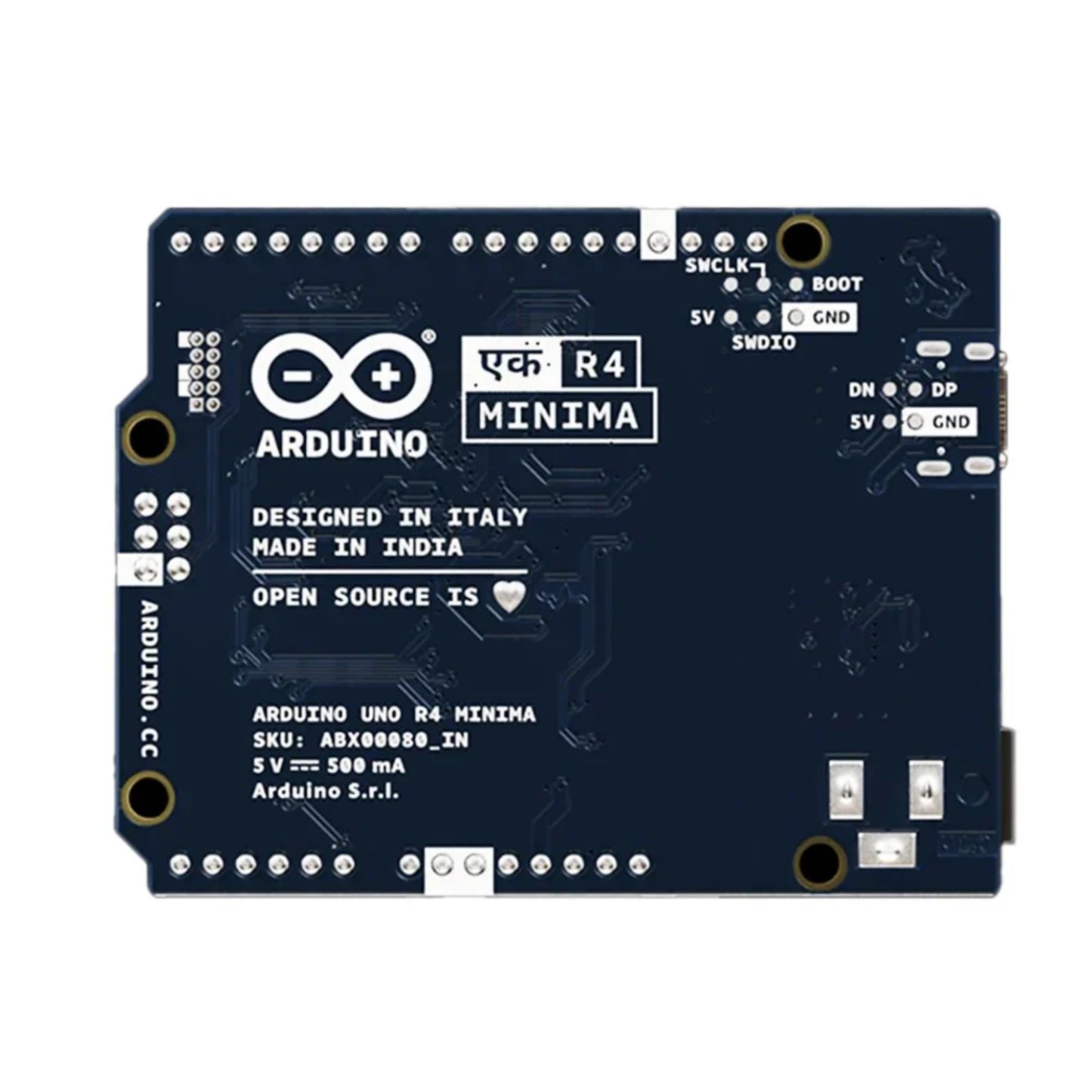 Official Arduino UNO EK (एक) R4 Minima Made in India 32-bit ARM Cortex-M4 Microcontroller Board For STEM & Prototyping