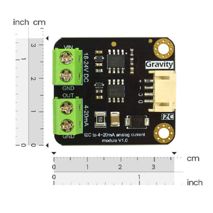 DFRobot Gravity: I2C 4-20mA DAC Module Digital-to-Analog Converter Module Arduino Compatible DAC Board