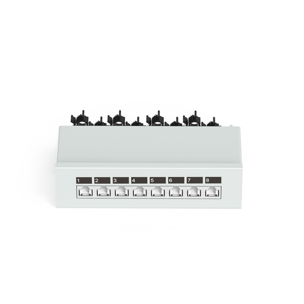 90 Degree 8-Port Shielded Patch Panel Wall-Mount Network Patch Panel ...