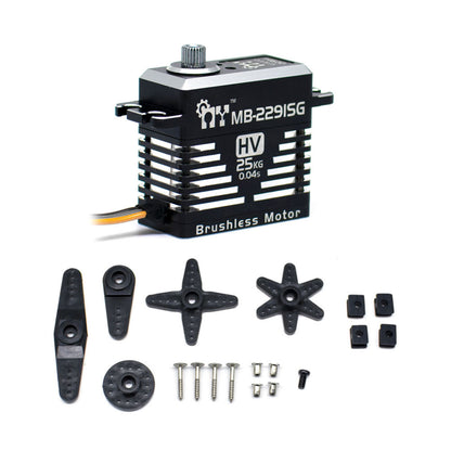 My Servo MB-2291SG Digital Brushless Steel Gear Servo 29kg-cm High-Torque Steel Gear Servo For 1/8 & 1/10 Scale RC Cars